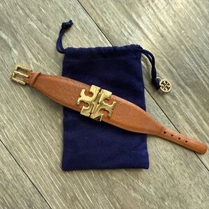 Tory Burch Tan Leather Bracelet